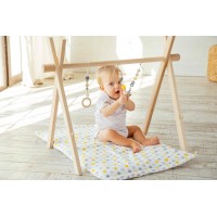 Развивающий коврик BabyGym  - Желто-серый