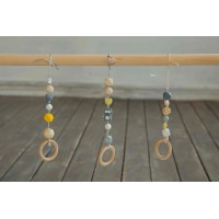 Развивающий коврик BabyGym  - Желто-серый