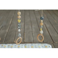 Развивающий коврик BabyGym  - Желто-серый