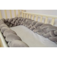 Бортик косичка в детскую кроватку - Wild XL