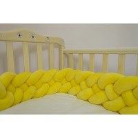 Бортик косичка в детскую кроватку - Lemon XL