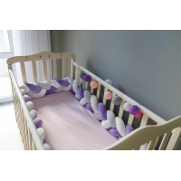 Бортик косичка в детскую кроватку - Sweet Dreams