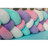 Бортик косичка в детскую кроватку - Star Dust