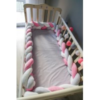 Бортик косичка в детскую кроватку - Little Princess