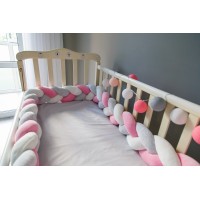 Бортик косичка в детскую кроватку - Little Princess