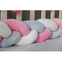 Бортик косичка в детскую кроватку - Little Princess