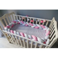 Бортик косичка в детскую кроватку - Little Princess