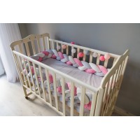 Бортик косичка в детскую кроватку - Little Princess