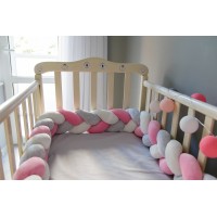 Бортик косичка в детскую кроватку - Little Princess