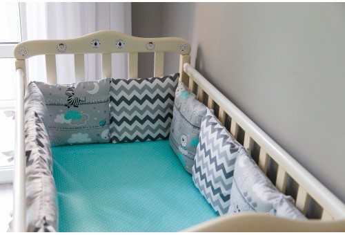 Бортики подушки в детскую кроватку - Tribal