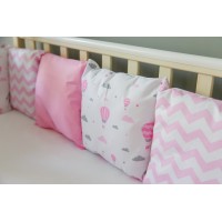 Бортики подушки в детскую кроватку - Princess