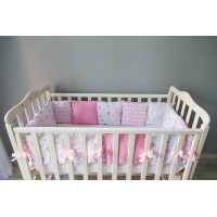 Бортики подушки в детскую кроватку - Princess