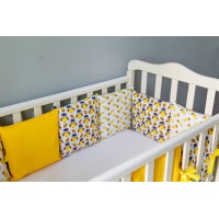 Бортики подушки в детскую кроватку - Мудрая сова